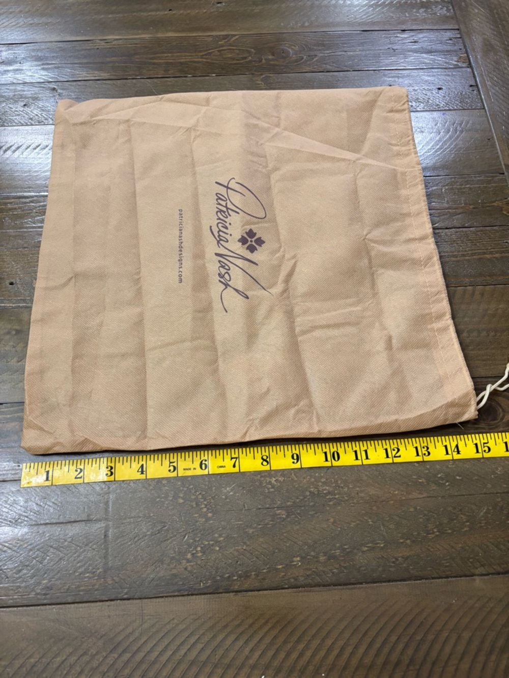 Patricia Nash Logo Drawstring Dust Bag - Picture 3 of 3